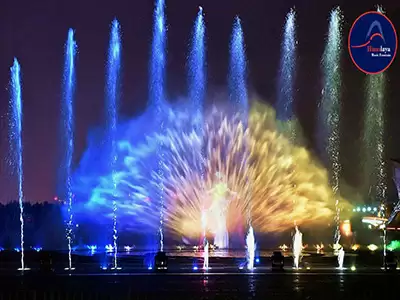 water screen movie fountain