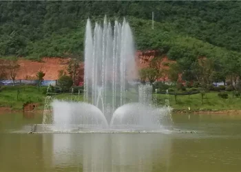 Swan Lake Large Floating Fountain water Dancing Fountain, China1