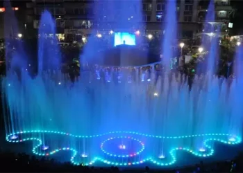 Fuentes Bailarinas Tuxpan Park Pond Dancing Water Musical Fountain, Mexico