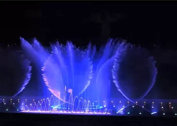 Water Music Dancing Fountain Laser Projection In Baroda, India