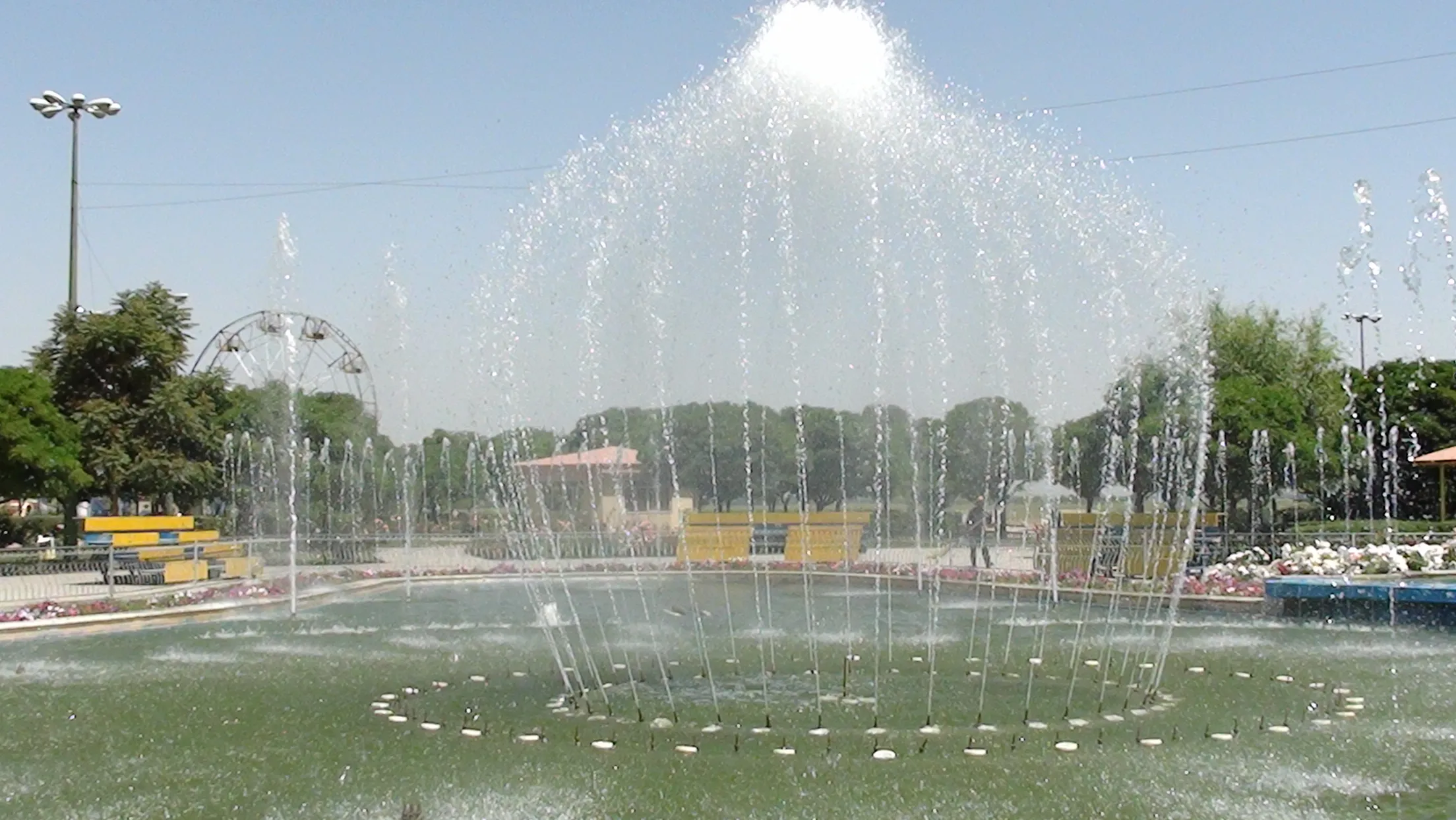 Iran park fountain