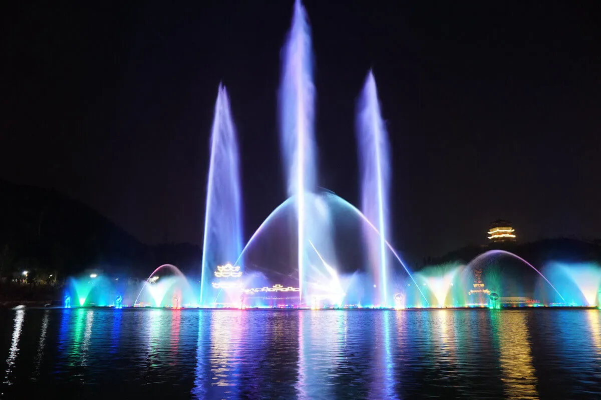 music fountain show