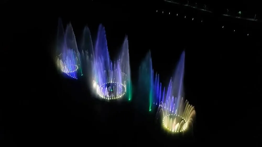 floating music fountain