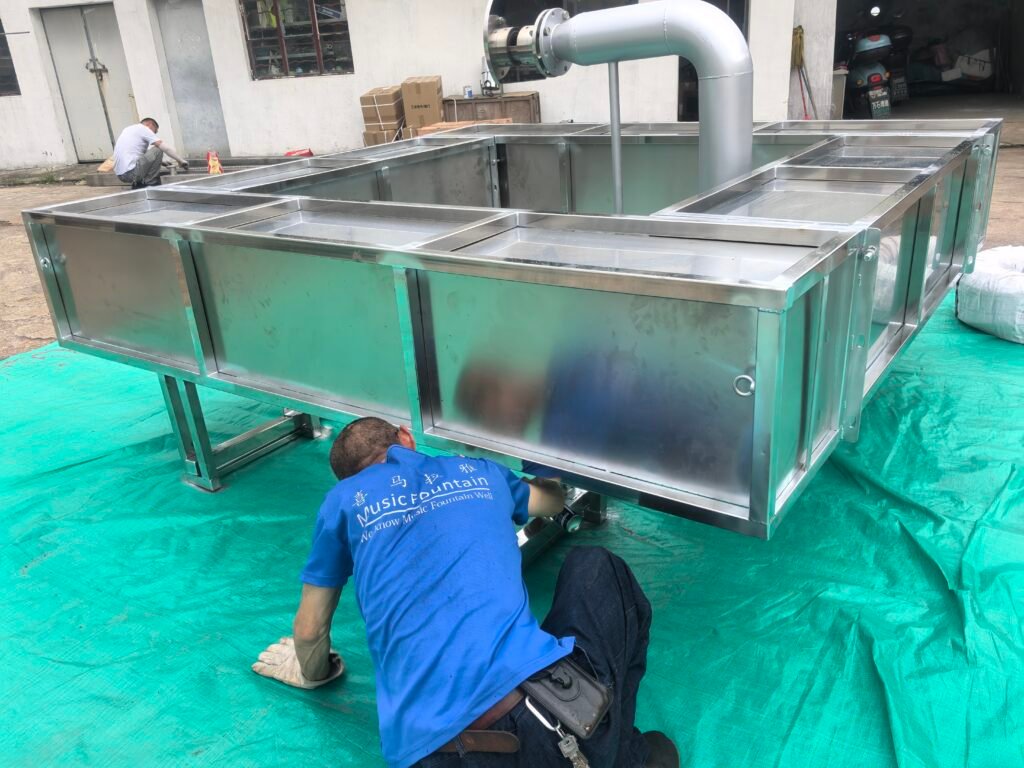 Equipamento de projeção de tela de água do Himalaia exportado novamente para a Alemanha 1 معدات عرض الشاشة المائية Water screen projection equipment проекционное оборудование для водных экранов