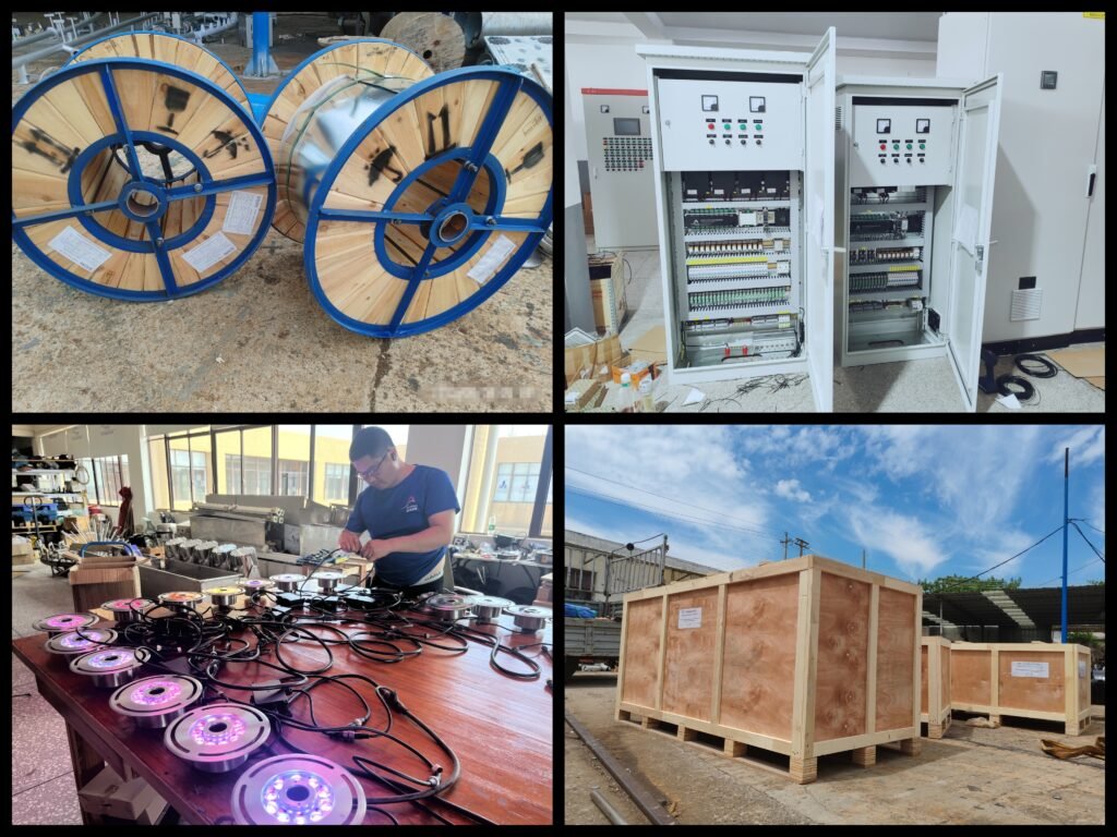 Atualização do Projeto da Fonte Musical de Dubai: Equipamento da Fonte Musical do Himalaia enviado com sucesso e em breve instalado 1 Dubai Musical Fountain Equipment Fontaine musicale de Dubaï