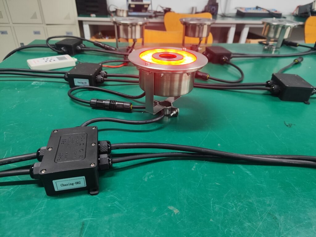 Como consertar a cintilação das luzes LED DMX em fontes musicais? 1 DMX LED Lights
