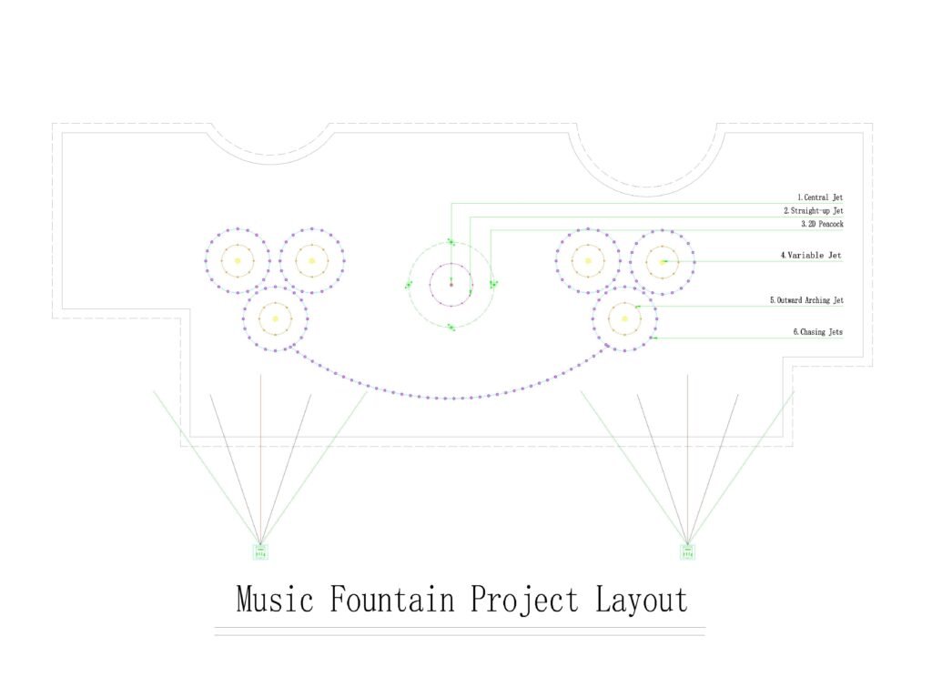Projeto de fonte musical na Índia Assinado: Design Inovador e Tecnologia | Himalaya 5 Musical Fountain Project in India